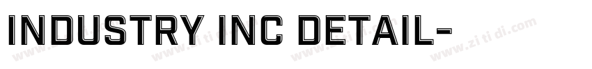 industry inc detail字体转换